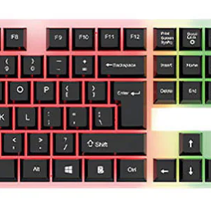 Gamma K-511 Wired Rainbow Gaming Keyboard + Mouse Combo English & Arabic