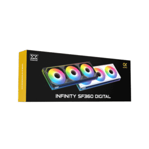 xigmatek Infinity SF360 Digital ARGB Fan Kit – 360mm, Digital LED Display (Black / Arctic White)
